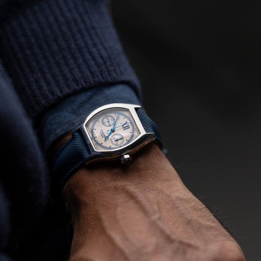 Regatta Blue Sailcloth Watch Strap