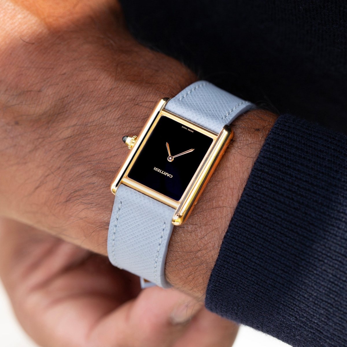 Blue Dawn Saffiano Watch Strap