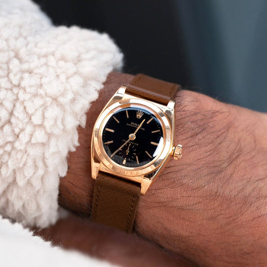 Downtown Brown Saffiano Strap
