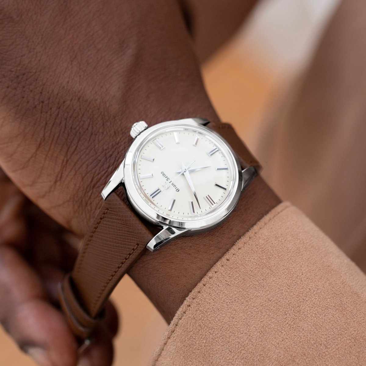 Downtown Brown Saffiano Strap