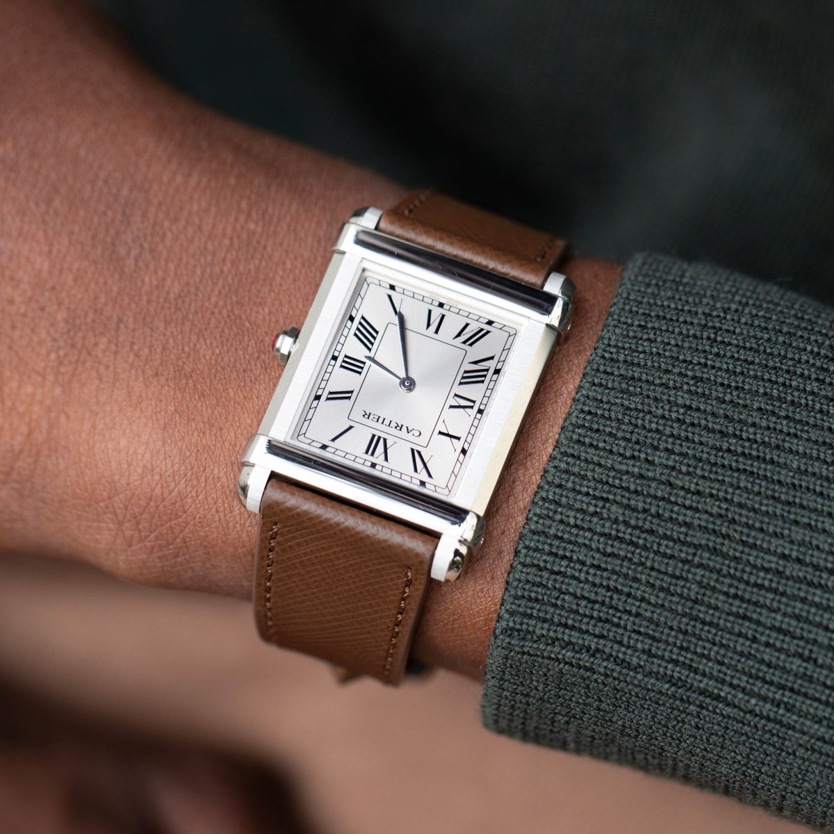 Downtown Brown Saffiano Strap