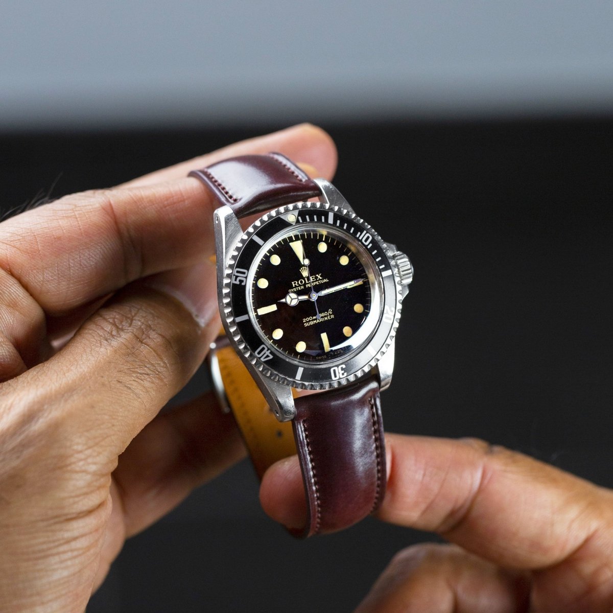 Burgundy No8 Cordovan Watch Strap