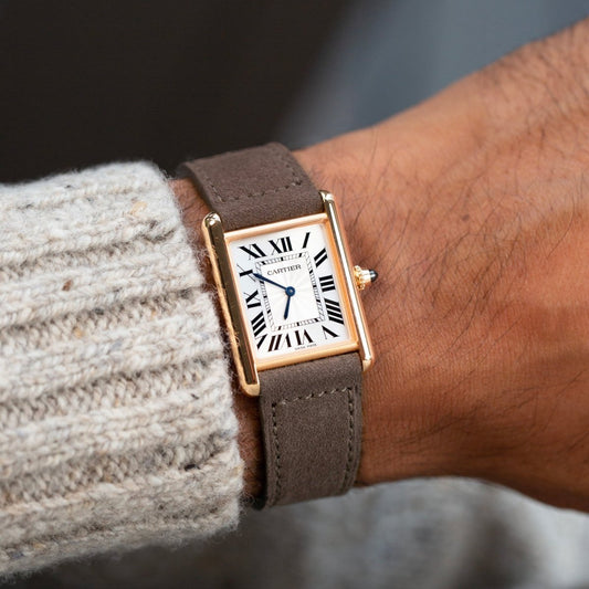 Walnut Brown Suede Watch Strap