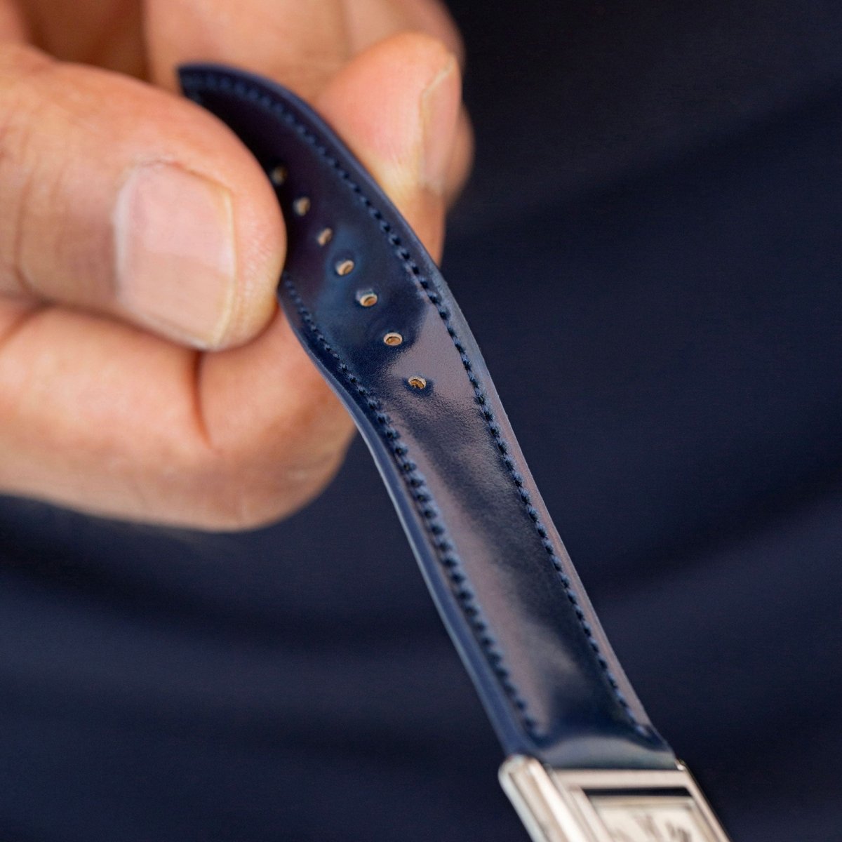 Navy Cordovan Watch Strap
