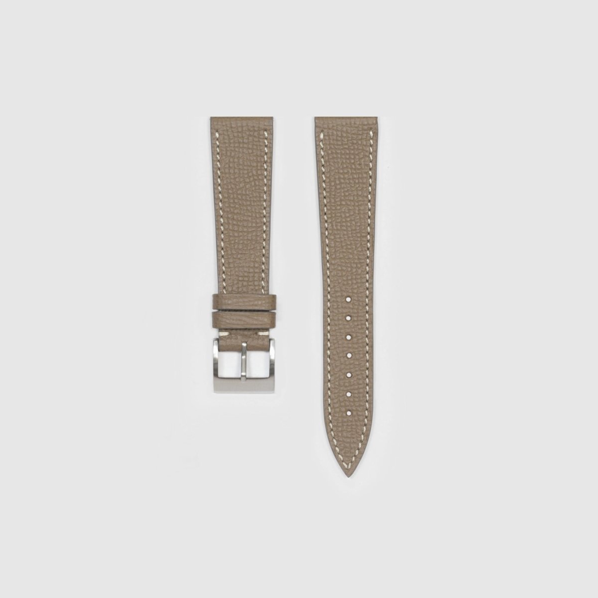 Taupe Grained Watch Strap