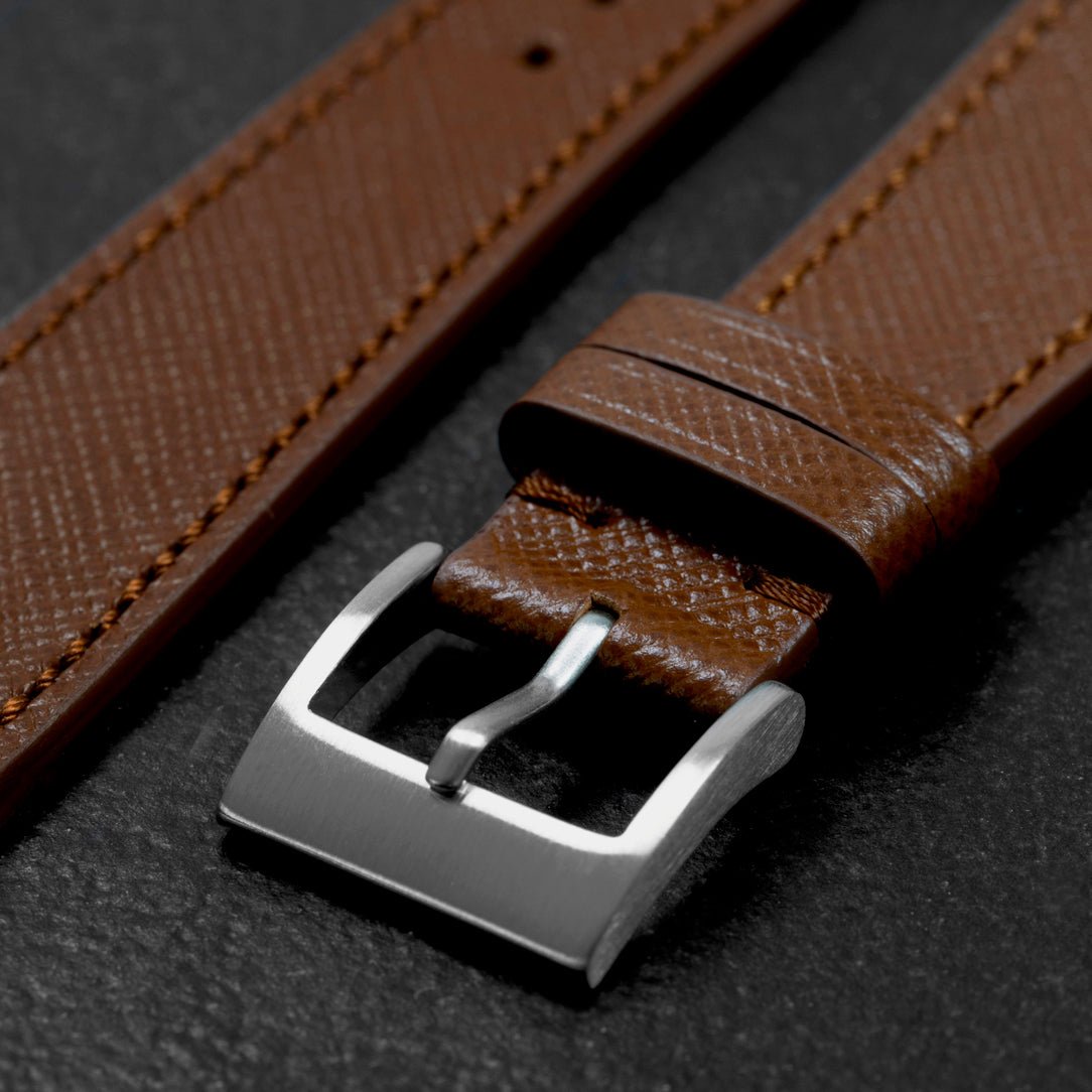 Downtown Brown Saffiano Strap