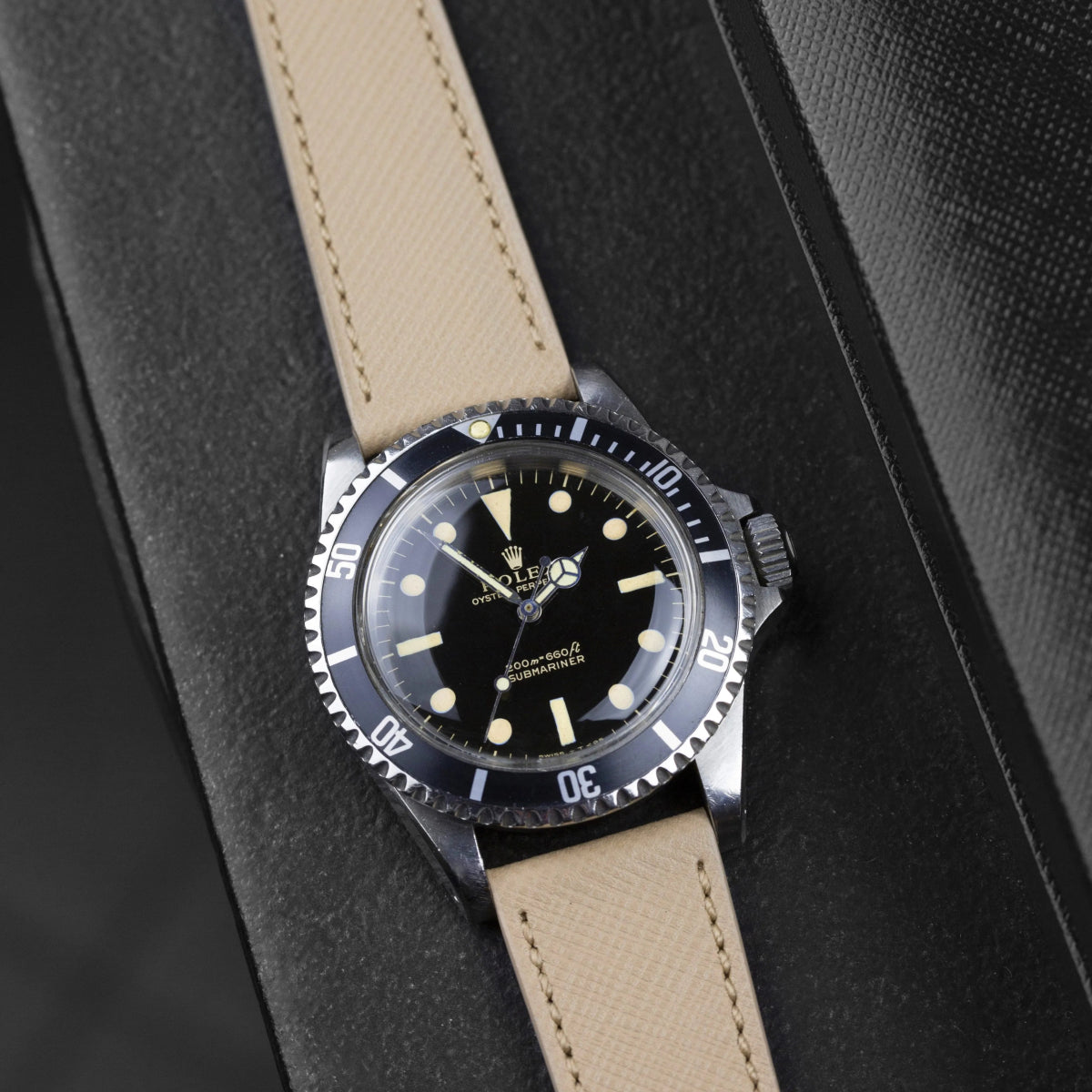 Cream Saffiano Watch Strap