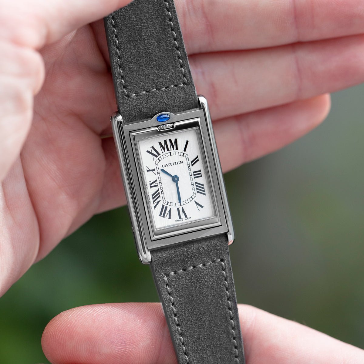 Slate Grey Suede Watch Strap