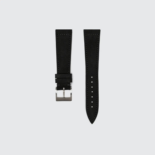 Jet Black Suede Watch Strap