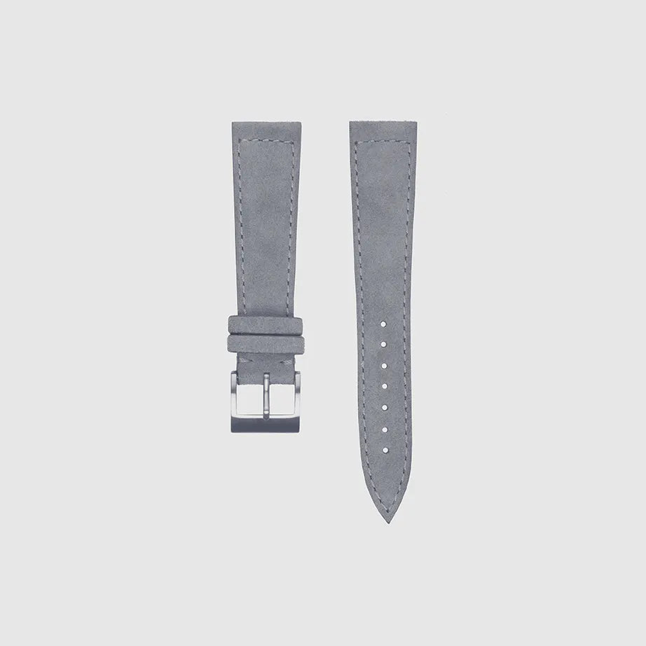 20mm Gray Classic Suede Watch Band
