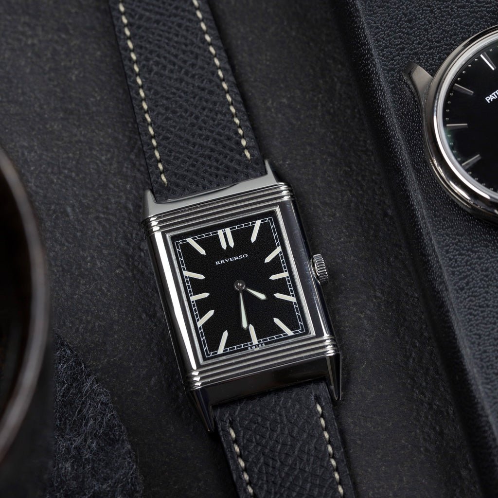 Black Grained Watch Strap