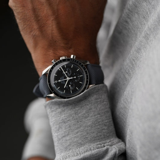Battleship Grey Sailcloth Watch Strap