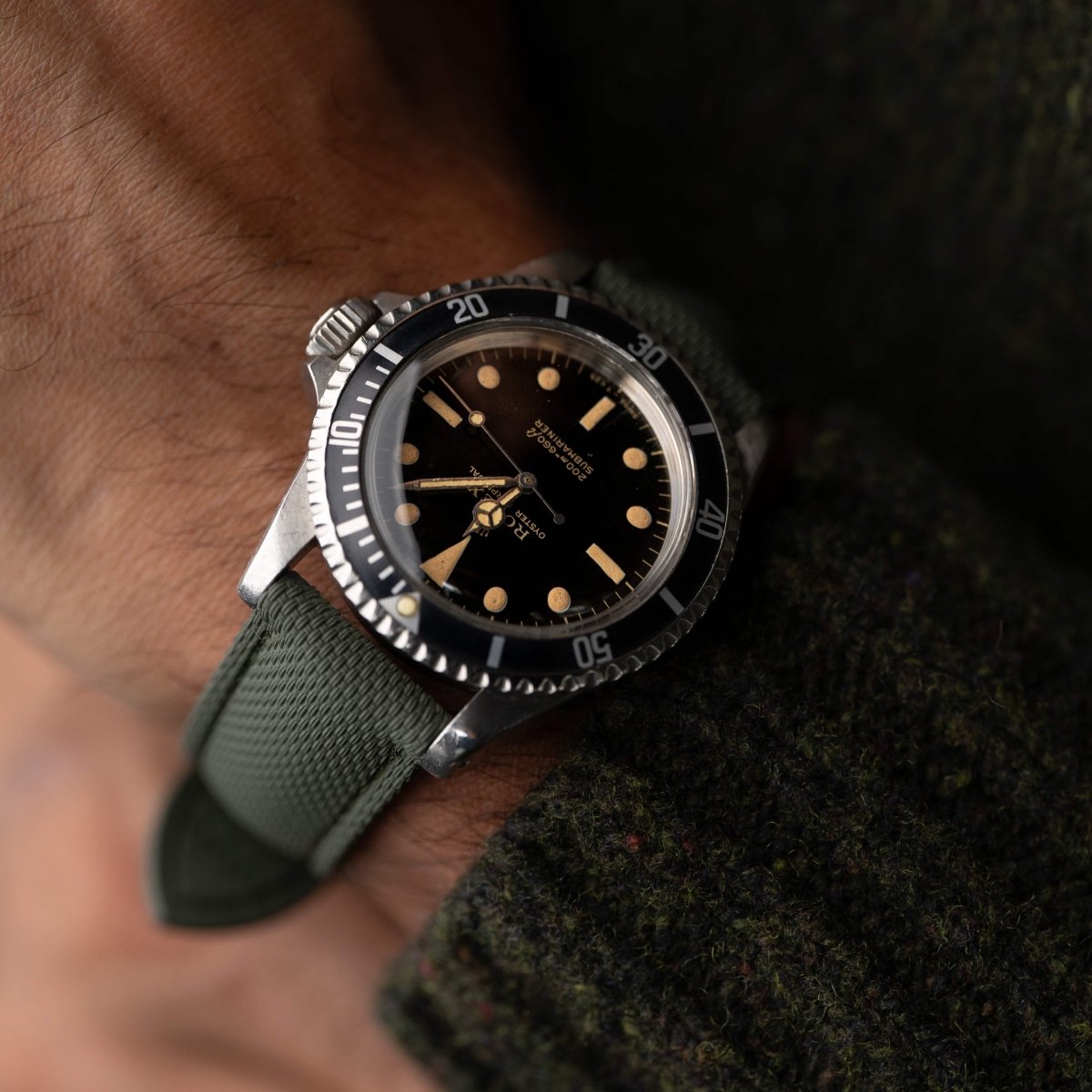 Ranger Green Sailcloth Watch Strap