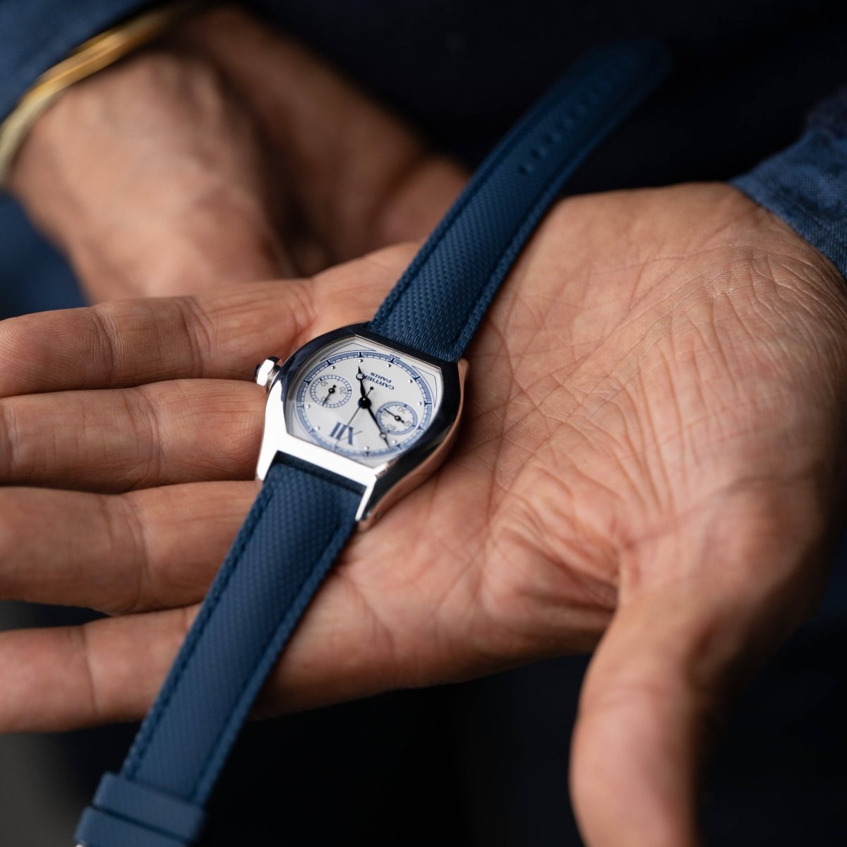 Regatta Blue Sailcloth Watch Strap