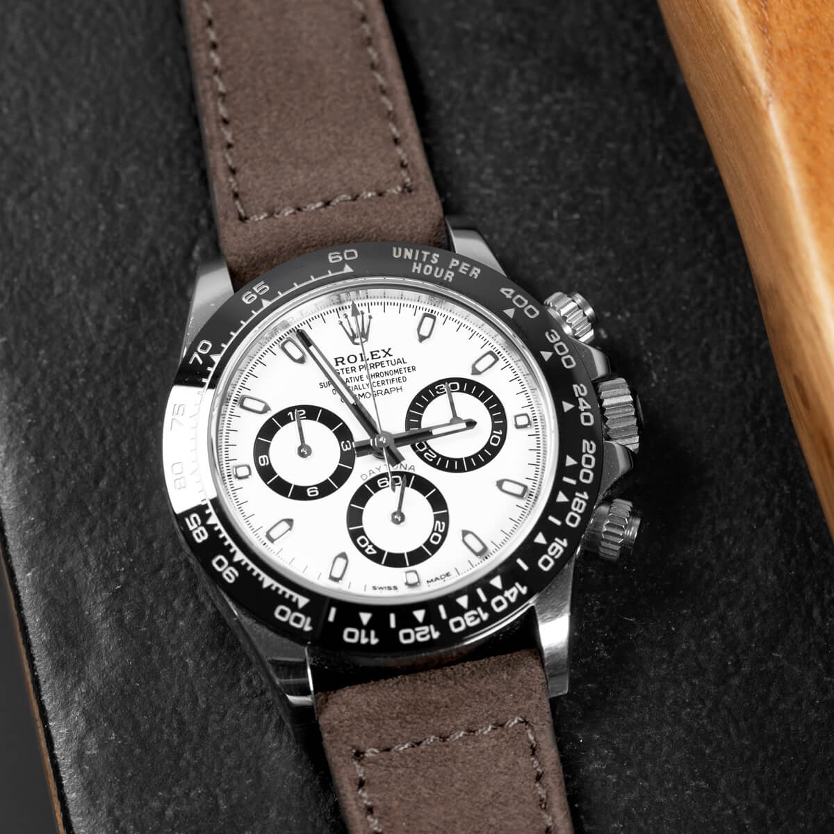 Walnut Brown Suede Watch Strap