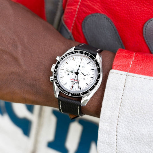 Black Grained Watch Strap