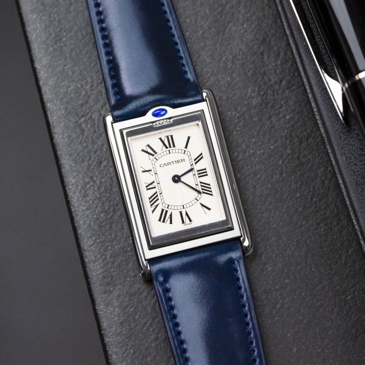 Navy Cordovan Watch Strap