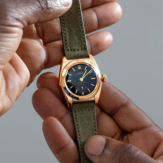 Ivy Green Suede Watch Strap