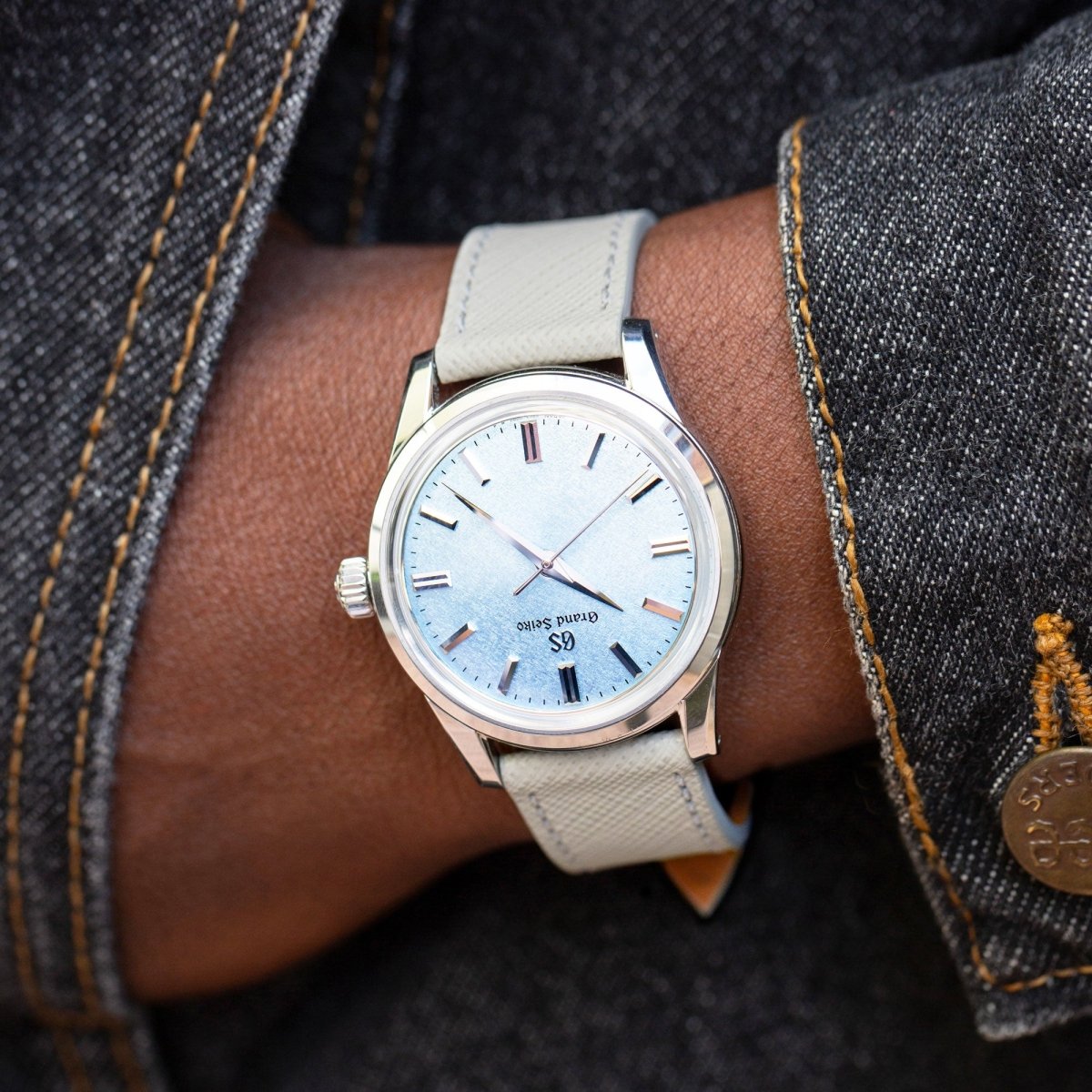 Mint Saffiano Watch Strap