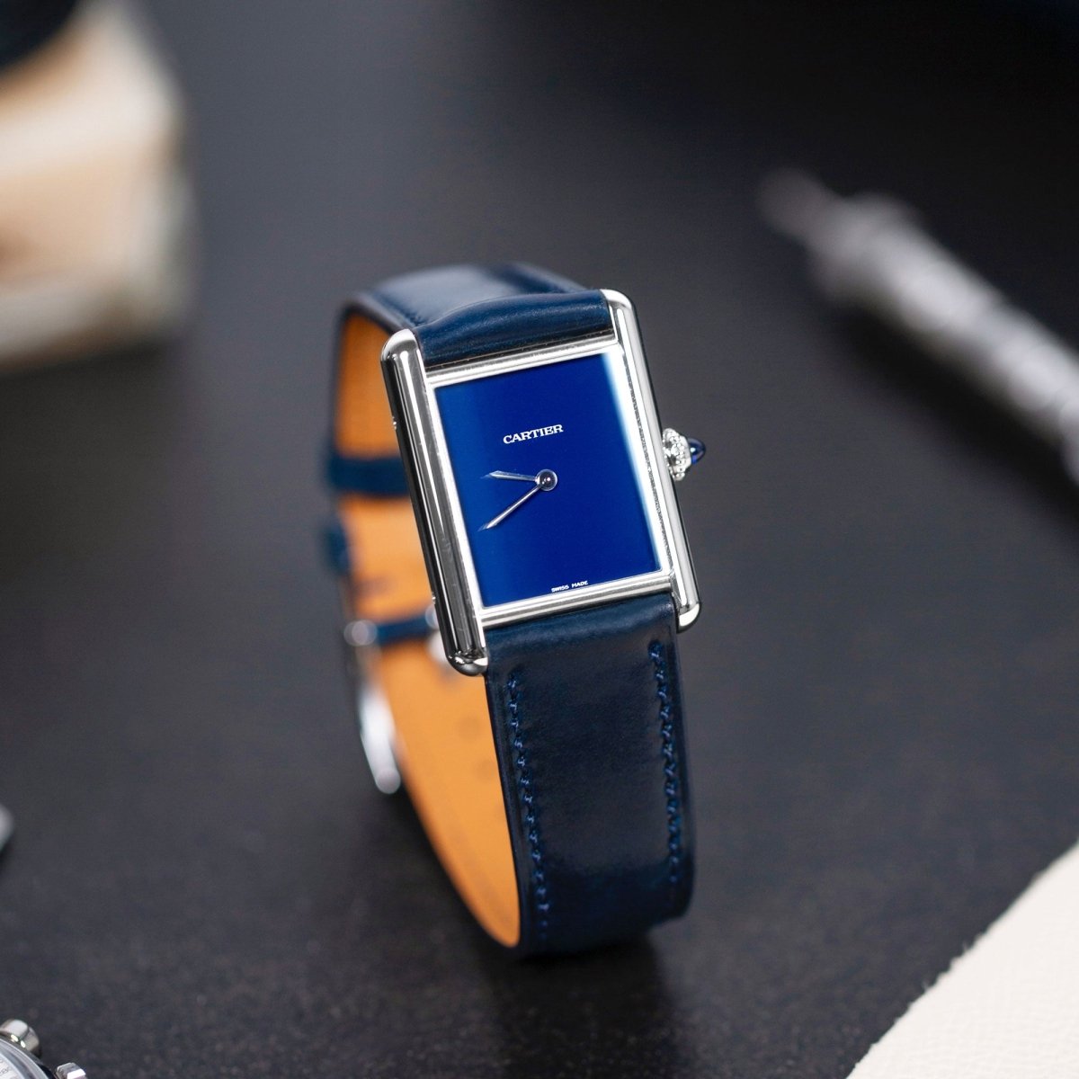 Navy Cordovan Watch Strap