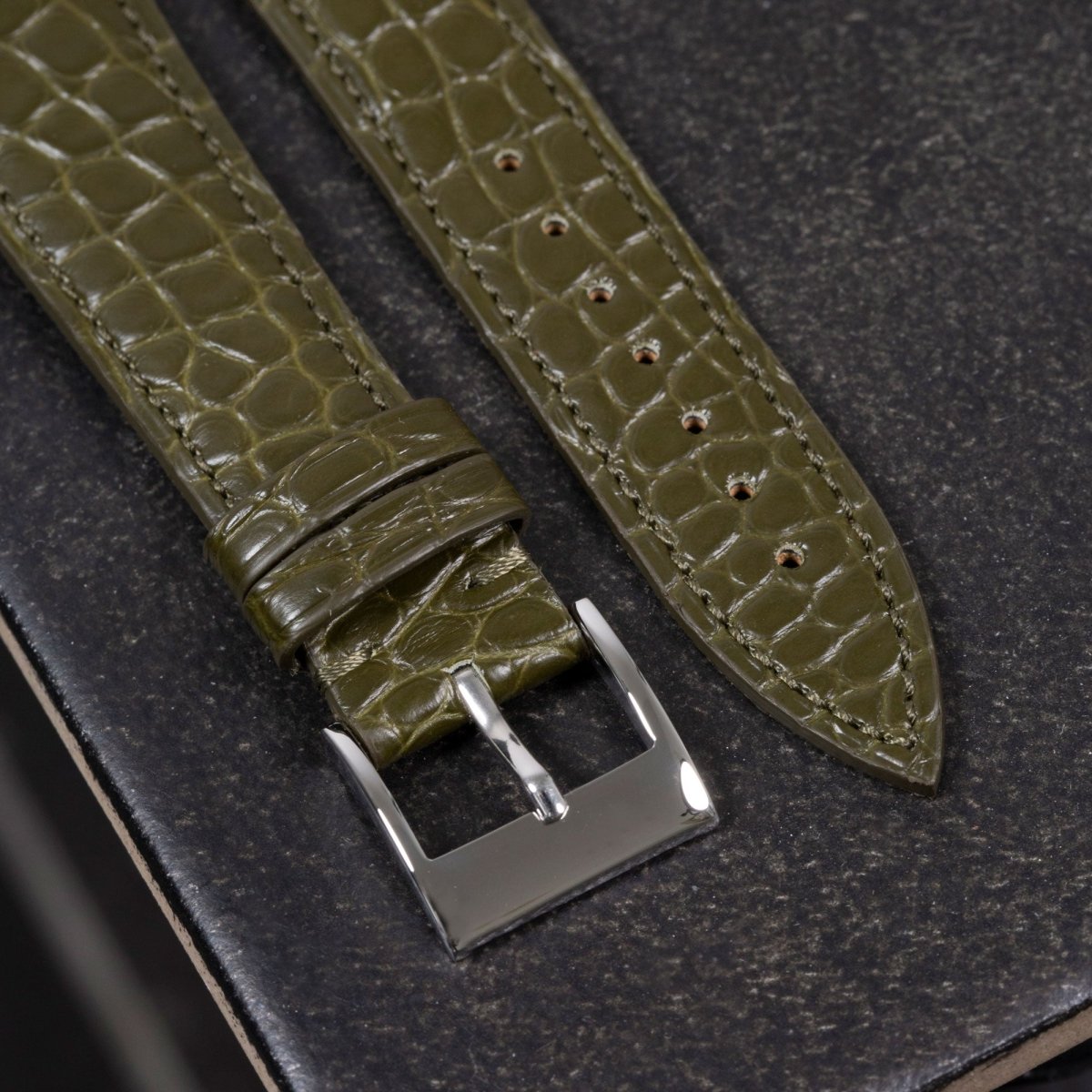Olive Green Round Scale