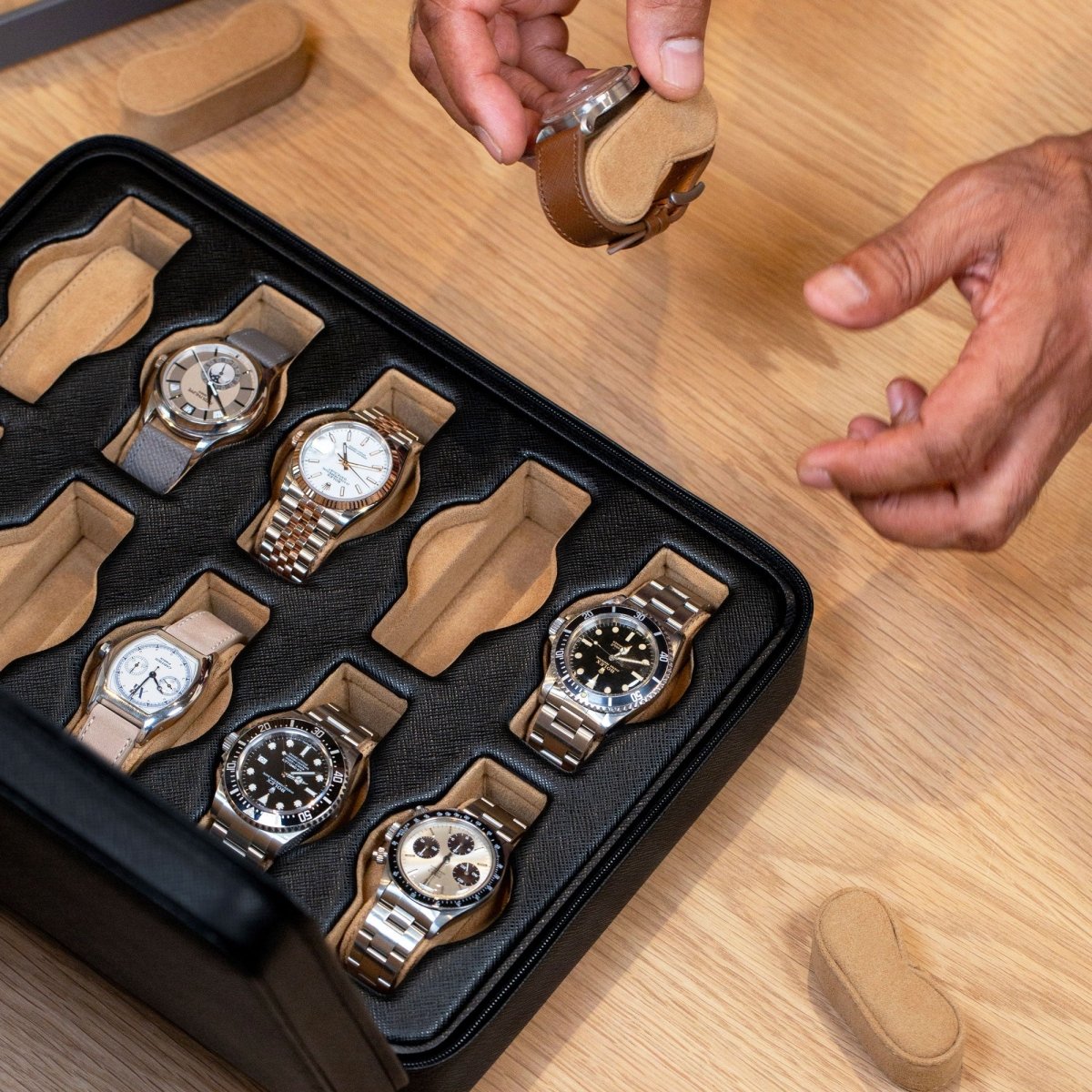 Premium Case 10 Midnight Black Saffiano
