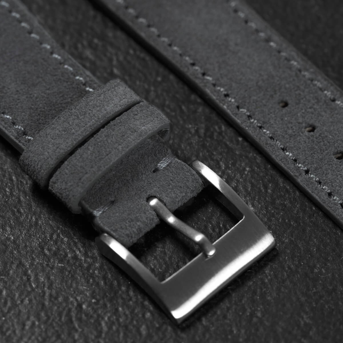 Slate Grey Suede Watch Strap